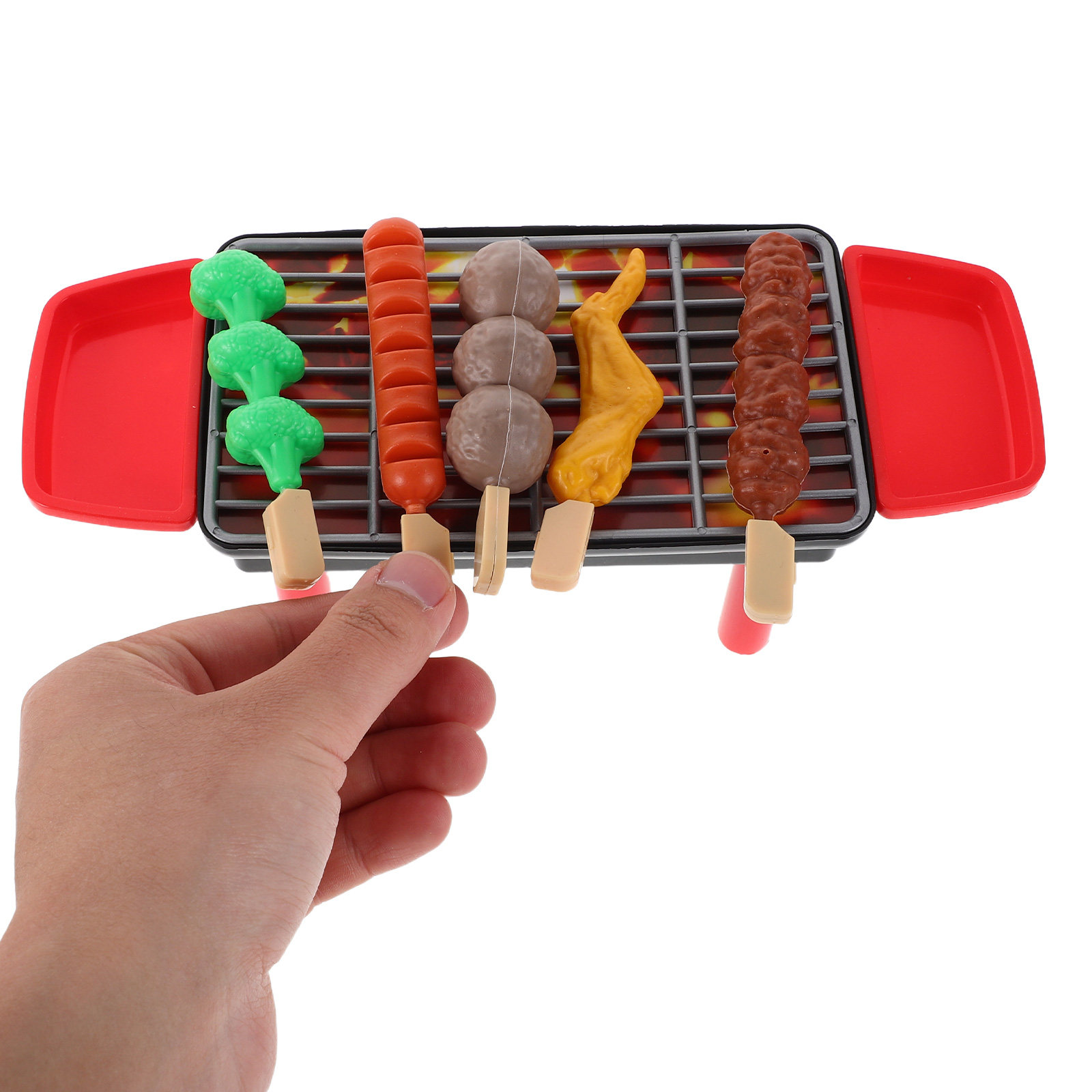 Kids Outdoor Kitchen Accessories - 20 Buah Set Mainan Pemanggang BBQ