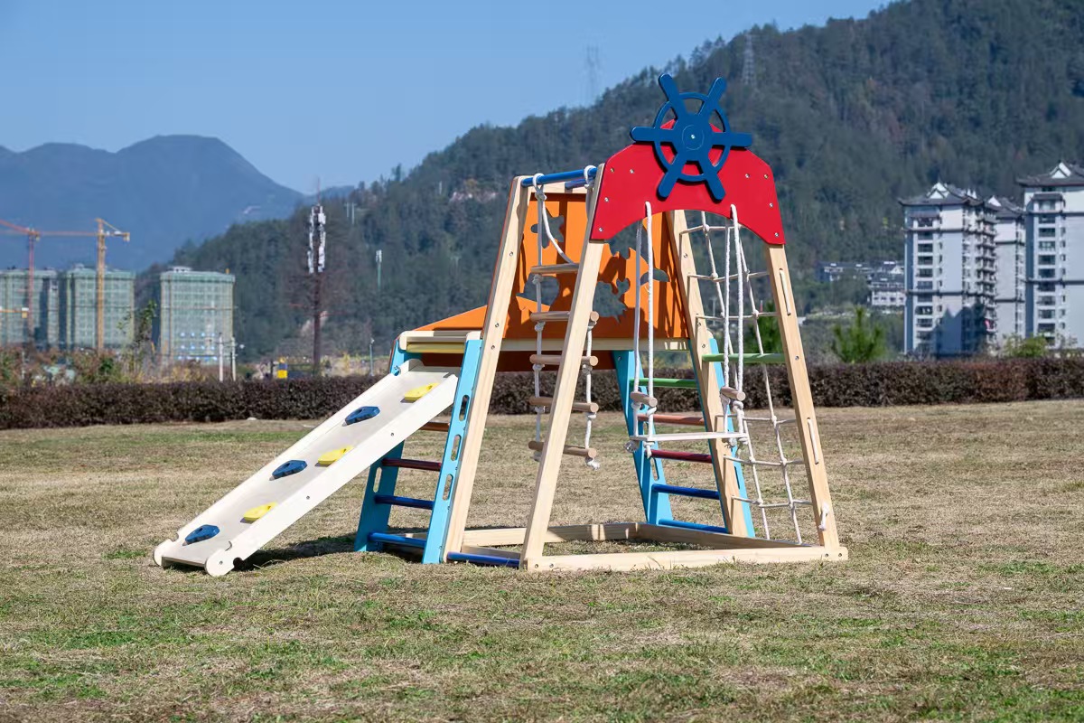 Rangka Panjat Kayu Solid Besar - Kids Outdoor Climbing Frame ulasan dan harga